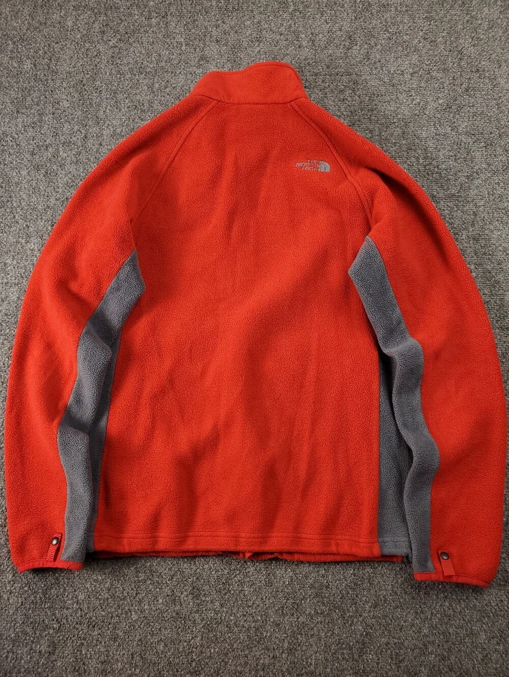 The North Face Khumbu 2 Jacket Mens Small Full Zip Fleece Red Gray Hiking